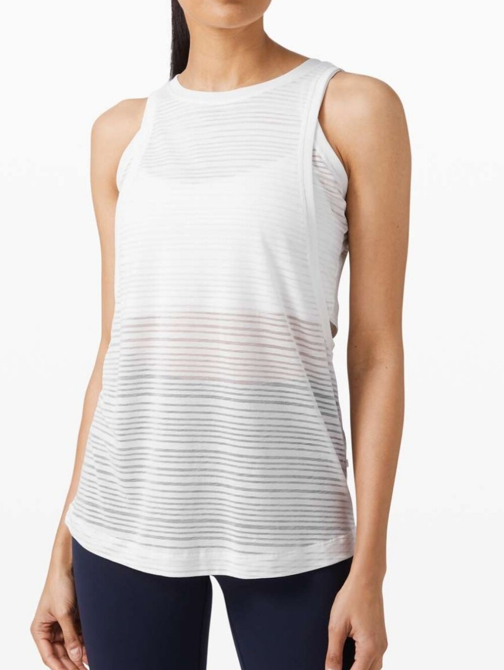 Lululemon Clear and Present Muscle Tank White Size 8
